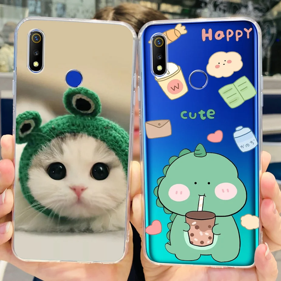 For Realme 3 3i Case Realme 3 Pro Luxury Art Painted Cover Soft Silicone Phone Case For Realme3 Pro Realme 3i Coque Fundas Capas