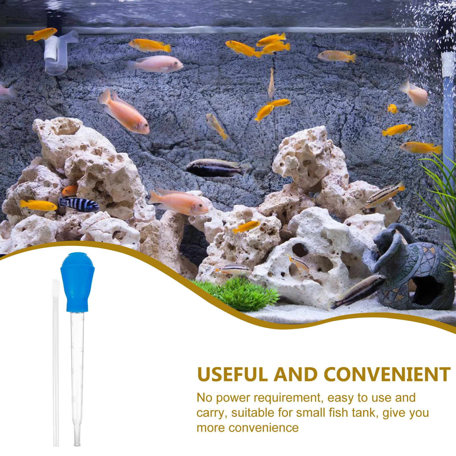 

1Set Manual Fish Tank Water Siphon Cleaner Aquarium Gravel Sand Washing Tool Portable Convenient Fish Tank Cleaner