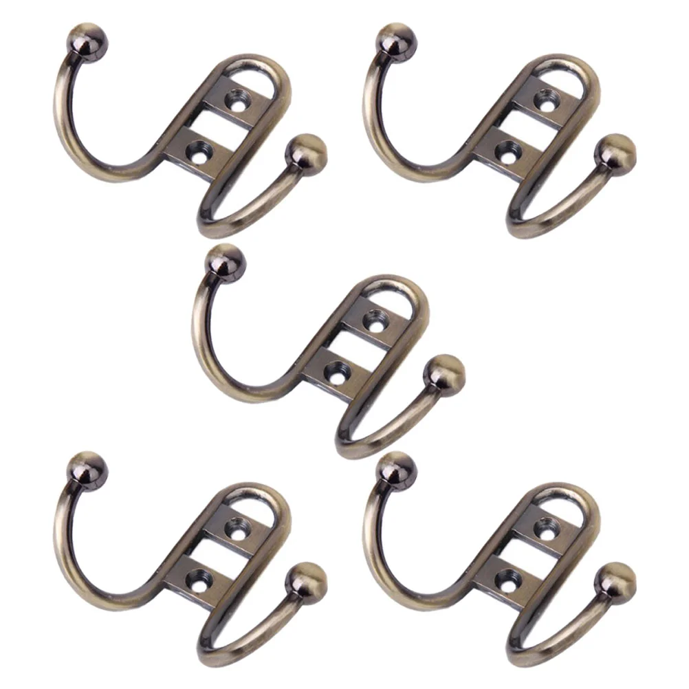 

5 Pcs Ceiling Hooks up Wall for Coats Mount Simple Metal Clothes Hanging Heavy Duty