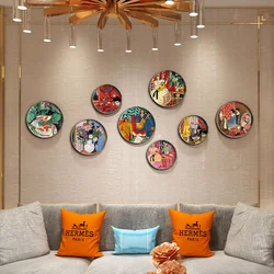 Matisse's Oil Painting Works Decorative Plates,Living Room Walls,Light Luxury Creative Decorations,Restaurant Hanging Plat