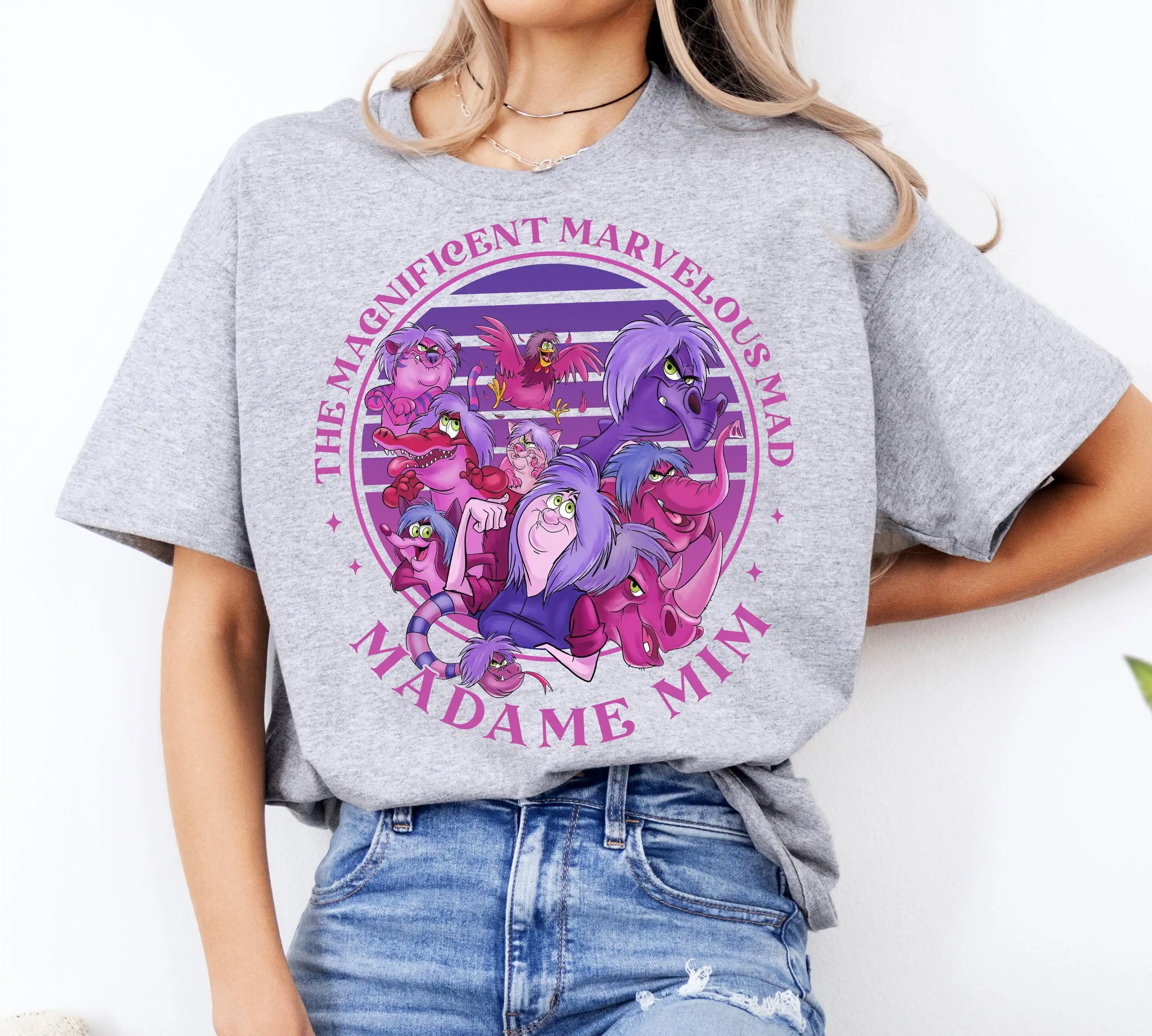 قميص Disney The Magnificent Marvelous Madame Mim Vintage، قميص المملكة السحرية، قميص Disneyland Family Vacation #2