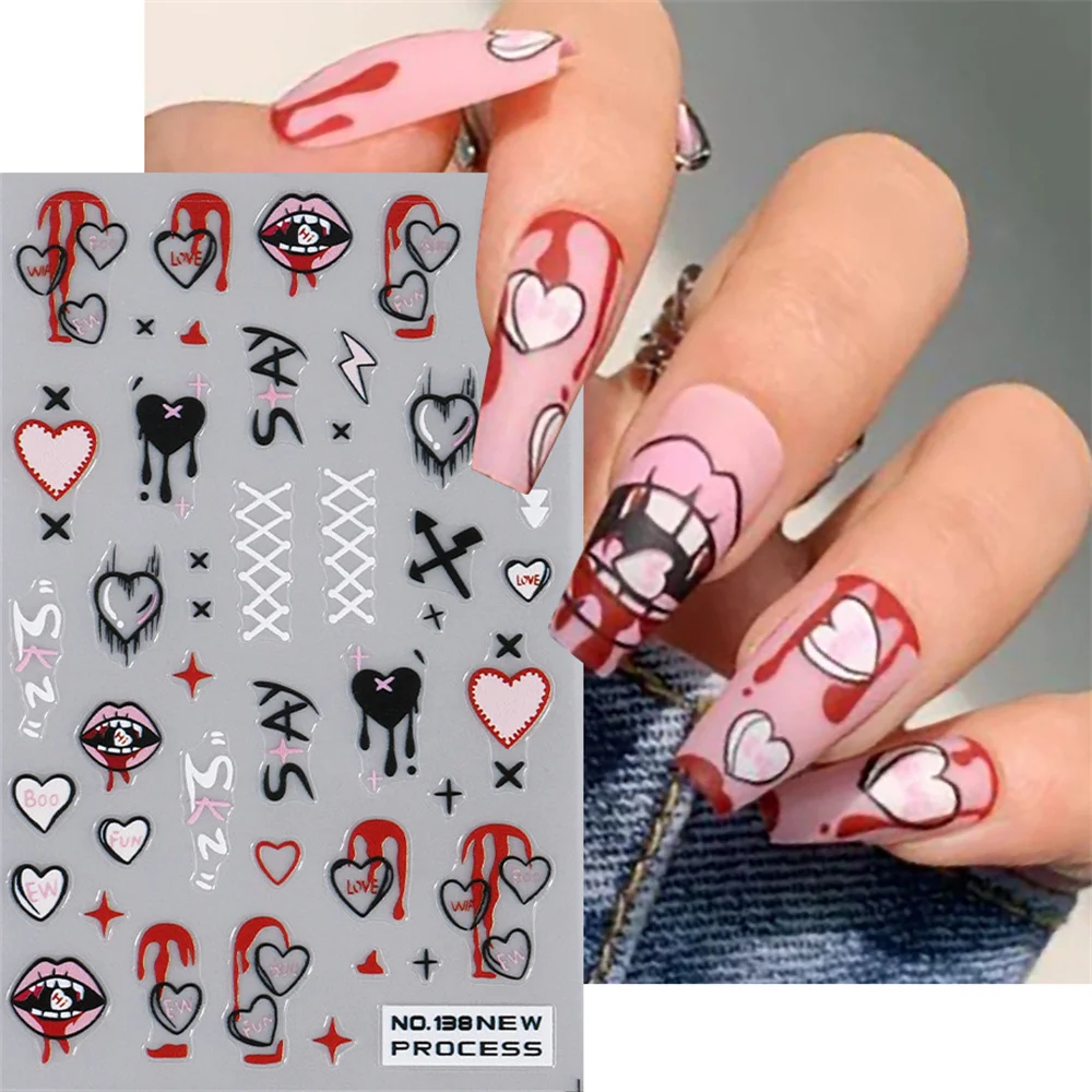 Adesivos de unhas foscas para unhas, Spider Web Stickers, design de abóbora, fácil de aplicar, elegante e duradouro, suprimentos exclusivos para unhas, tendência criativa