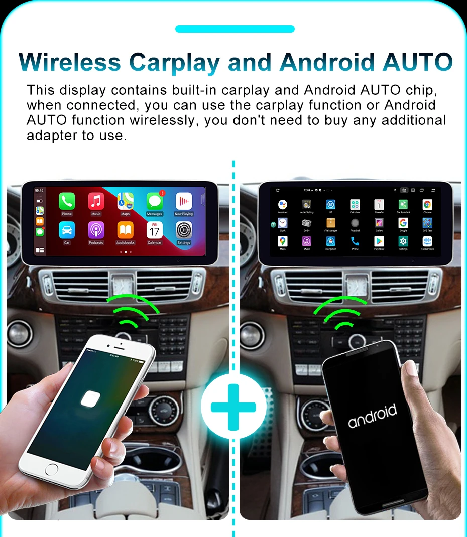 Kabelloses Carplay Android 15 Autoradio für Mercedes Benz CLS-Klasse W218 2010-2018 1920*720P Stereo-Bildschirm Multimedia-Player – Detail 11