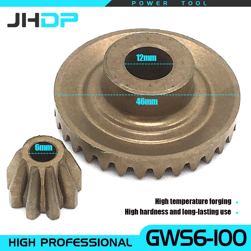 Crown Bevel Gear Set Replacement For GWS 6-100 GWS 8-100CE GWS850CE 2609110150 2609110149 Straight Gear Angle Grinder Spare Part