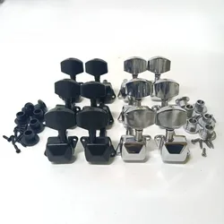 6pcs/set Guitar String Tuning Pegs Guitar String Button Tuner Machine Heads 3 Left and 3 Right Instrument Guitar Accessories