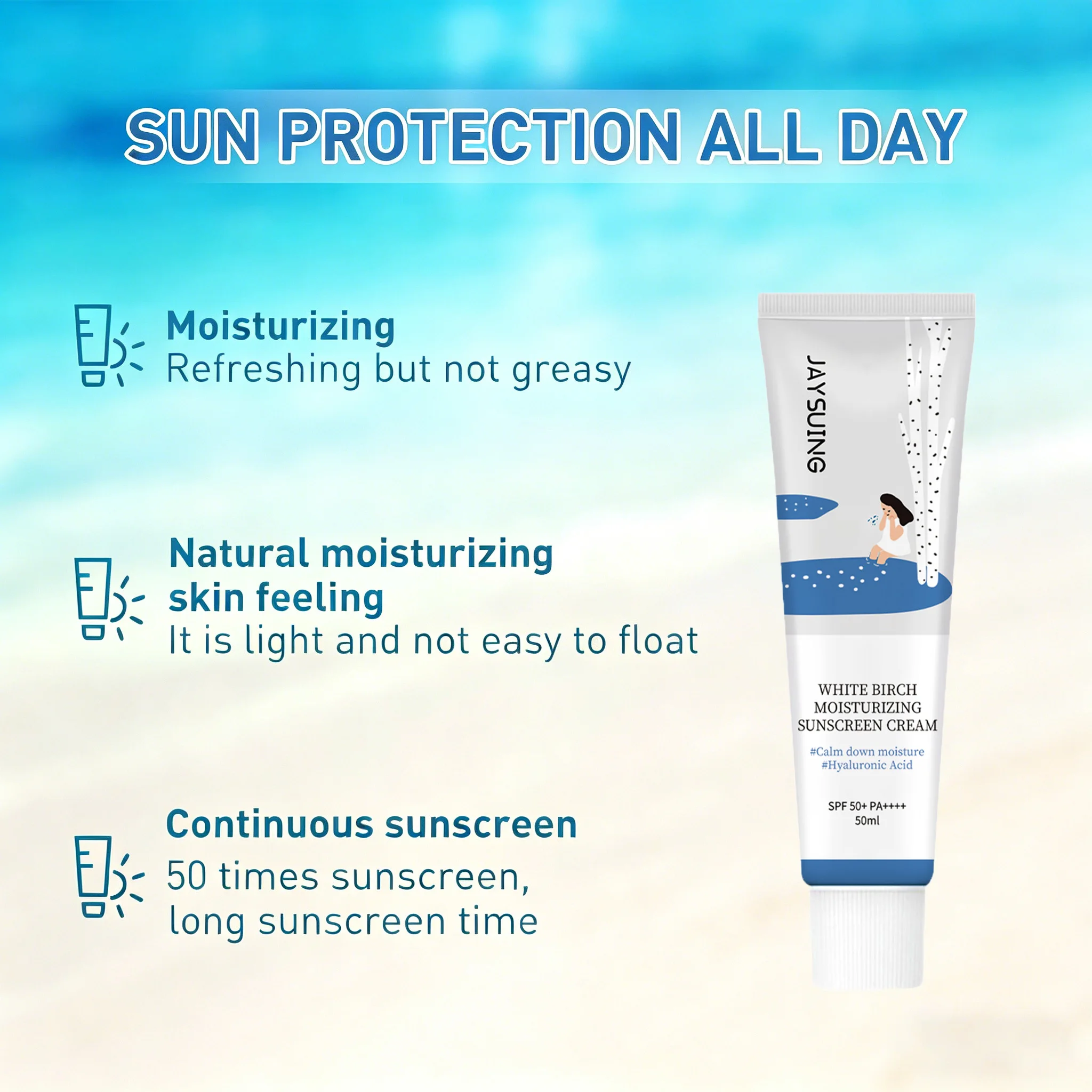 Krim Tabir Surya Melembapkan S - Spf 50 Sunscreen ulasan dan harga