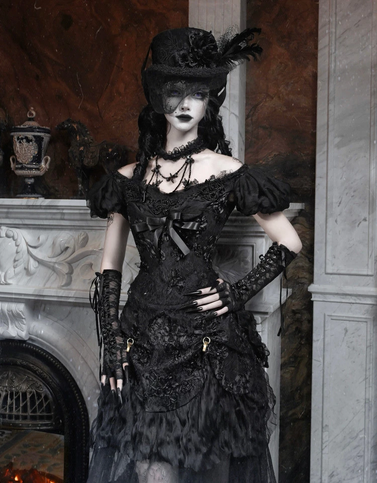 

Оригинальная сетчатая рубашка Love God в готическом стиле с разрезом на шее и пышными рукавами, летняя блузка в стиле панк-рейв на Хэллоуин