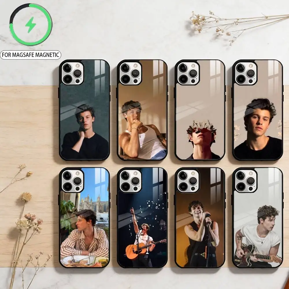 

Singer Shawn Mendes COOL Phone Case For iPhone17,16,15,14,13,12,11 Plus,Pro Max Magnetic For Magsafe Wireless Charging