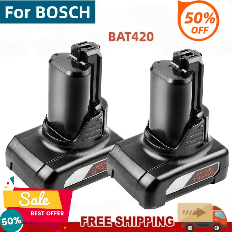 

12V Li-ion Replacement Battery for Bosch BAT420 BAT411 BAT412 BAT413 BAT414 10.8V Battery Cordless Power Tools