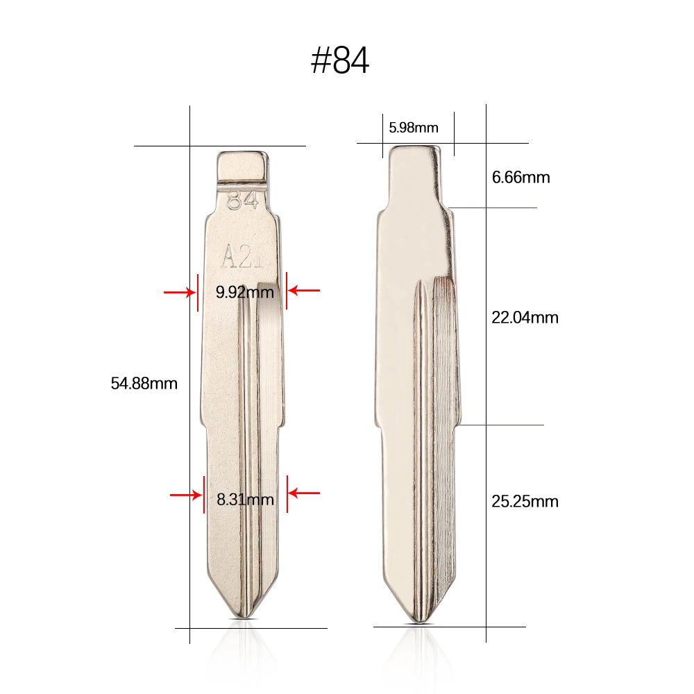 10 шт. автомобильный флип KD ключ лезвие для Chery A1 A3 A5 E5 Fulwin2 элегантный Tiggo Cowin QQ3 QQ6 A21 M11 #43 44 51 55 59 63 78 84 154 лезвие