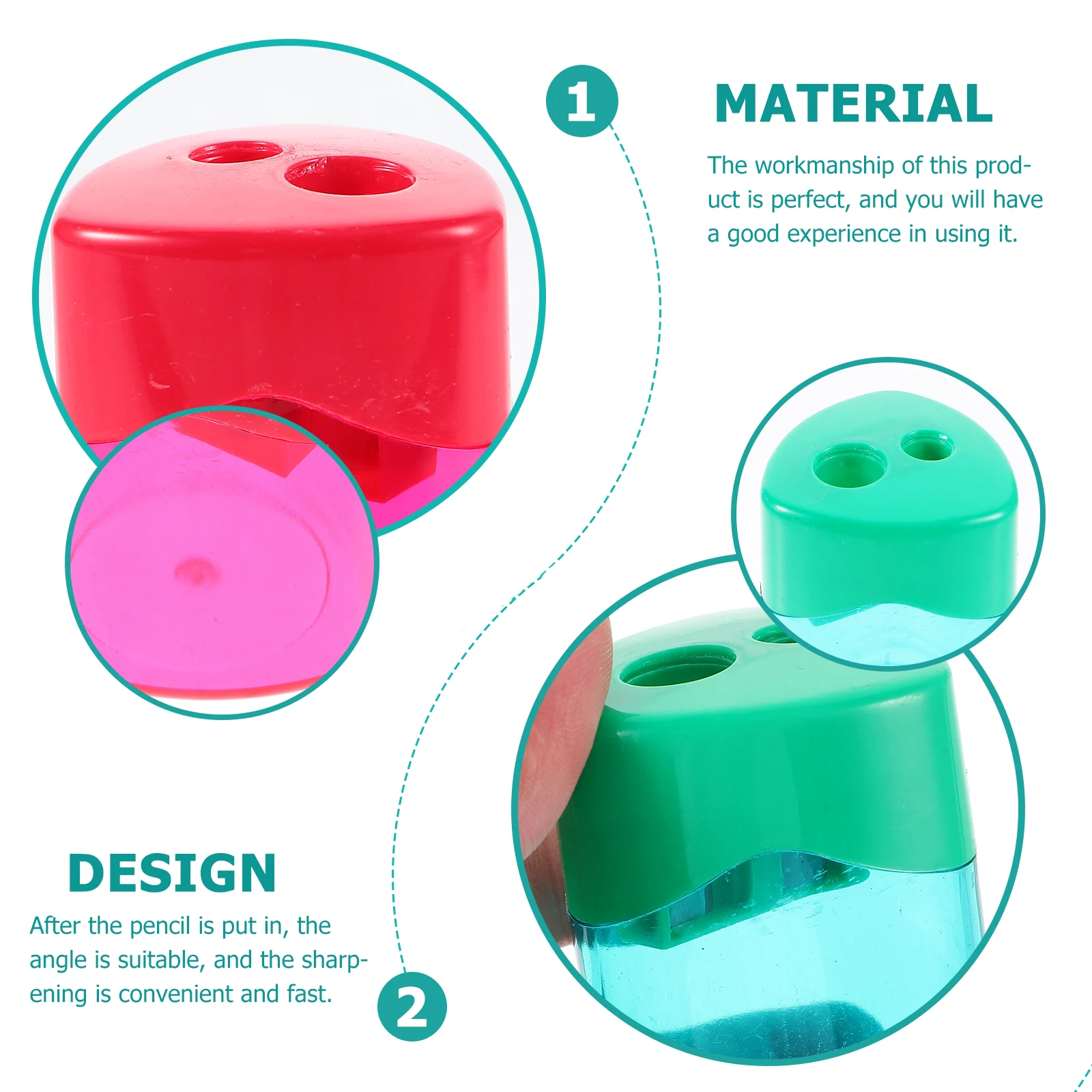 

12pcs Pencil Sharpener Manual Handheld Sharpeners Plastic Office Supply Tools Creative Football Design Student Stationery Gift