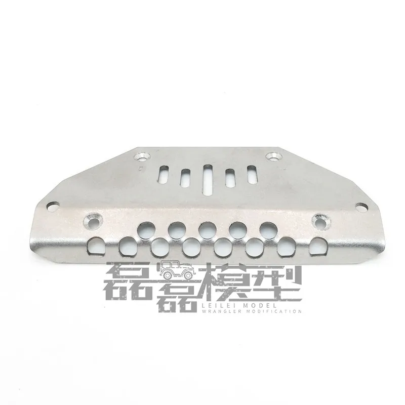 High Fidelity Stainless Steel Chassis Armor Front Collision Protection Plate for TRX-4 Mercedes Benz G500 Big G DIY Parts