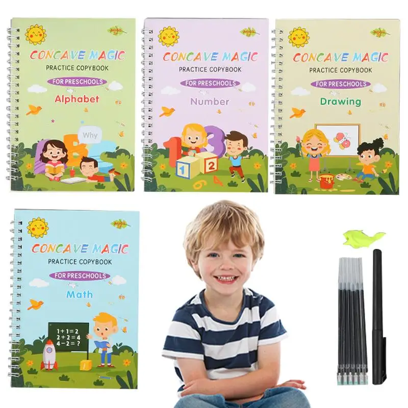 

Handwriting Practice For Kids Hand Writing Books For Kids Magic Practice Copybook Kids Grooved Handwriting Book Hand Writing