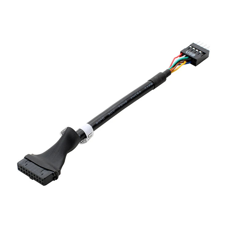 20 Pin USB 3.0 Female To 9 Pin USB 2.0 Male Motherboard Header Adapter Cord Whosale&Dropship
