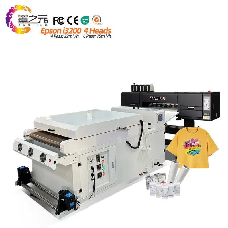 

Factory Full Automatic 4 Heads High-Speed Printing DTF Printer Printing Machine Clothes Printing Machine for All Materials
