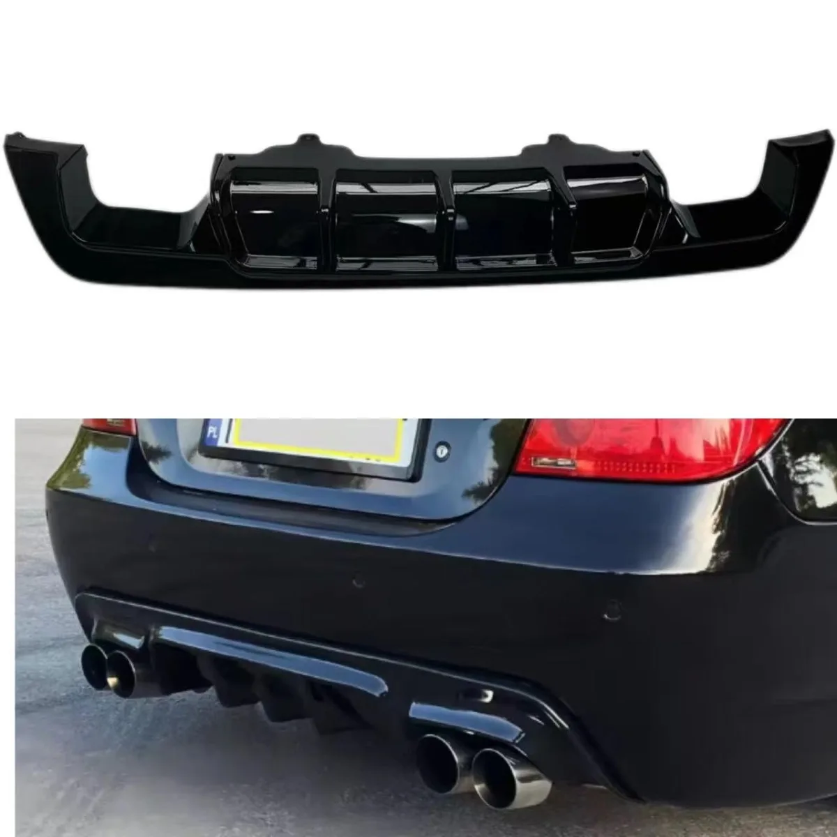 

For BMW 5 Series E60 2002-2010 Car Rear Bumper Spoiler Lip Diffuser Modification Part Bumper Guard Protector Car Accessories