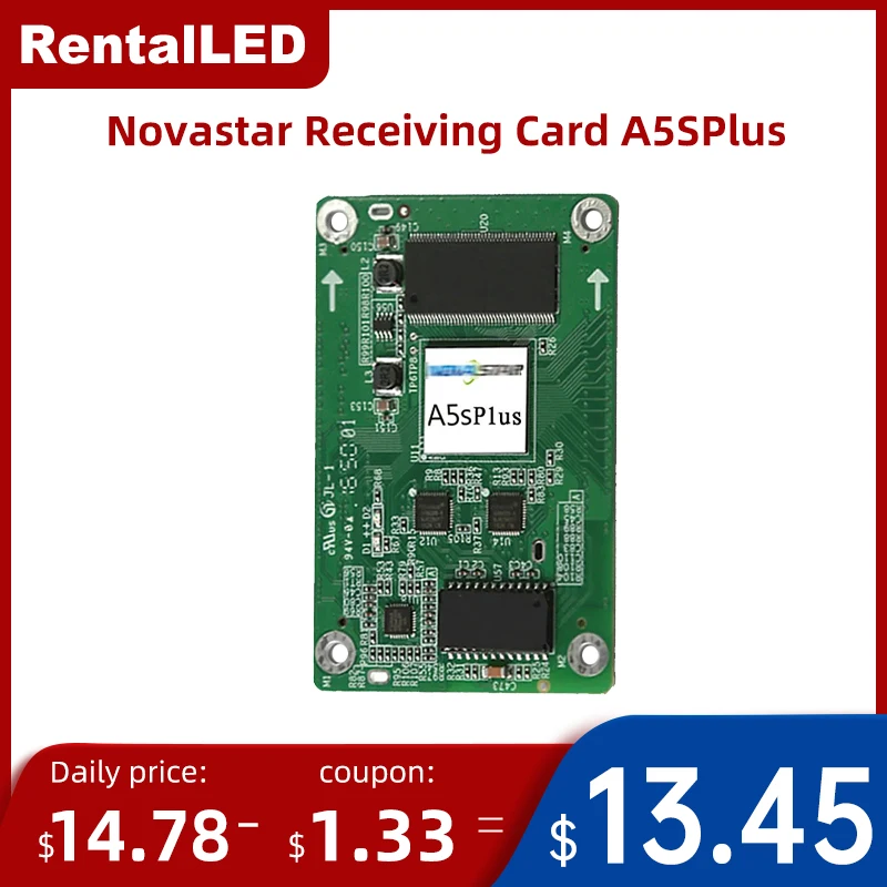 RentalLED Novastar Receiving Card A5S Plus Outdoor LED Screen Accessories Full Color RGB LED Video Wall Panel Control Card