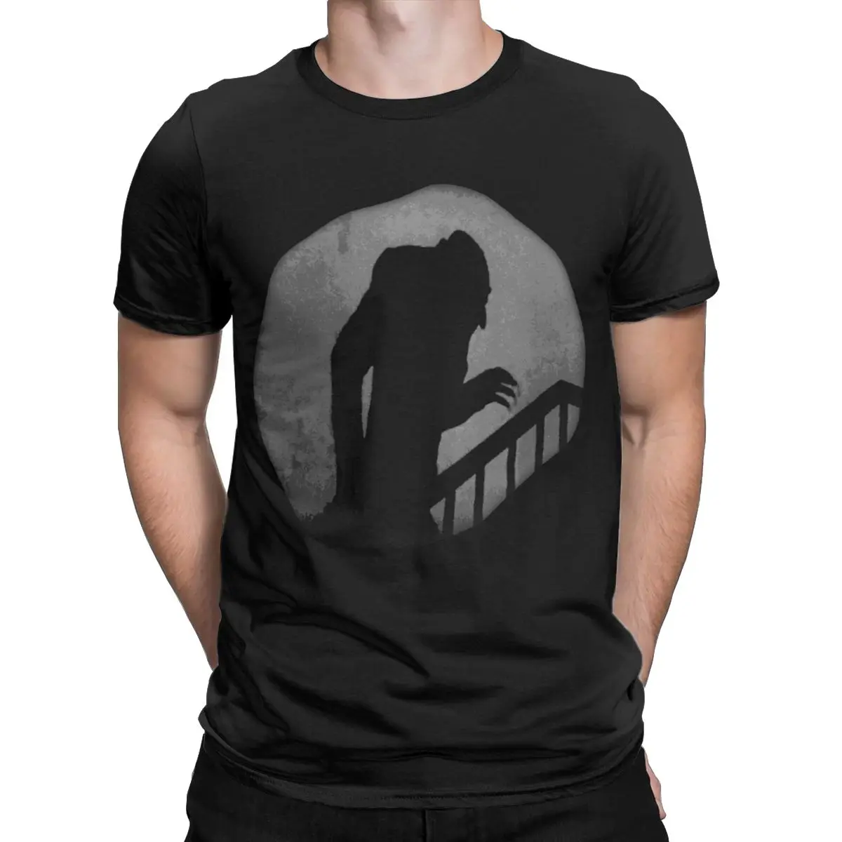 Scary Movie Nosferatu Silhouette Horror Shadow 100% Cotton The Mystery Hunter halloween Tee A Symphony of Horror Vampire cult