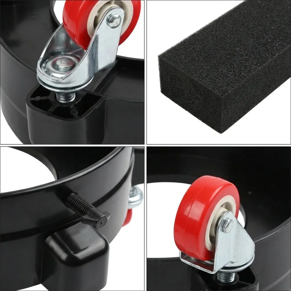 PP Car Wash Bucket with 5 Standard Wheels Supporting Mobility Requirements of For 2 Brake Pulleys for Efficient Use