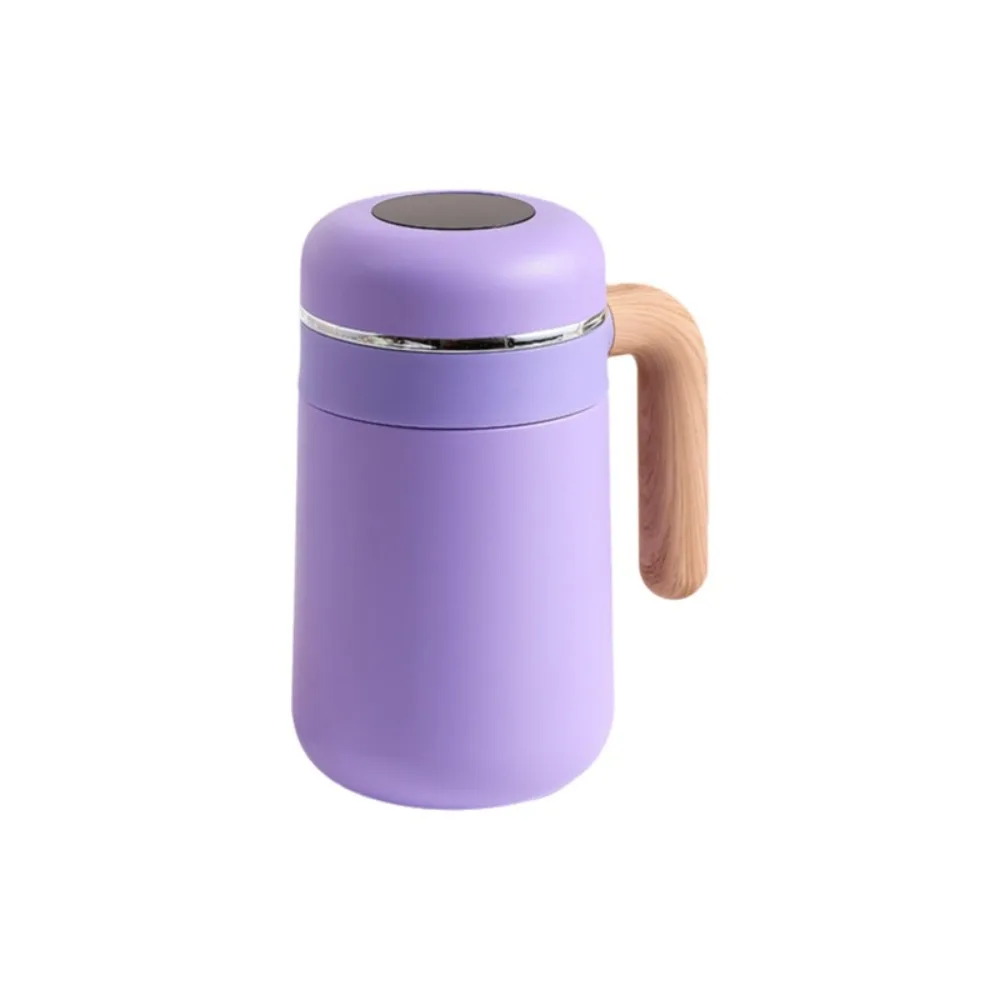 

High Quality 480ml Thermos Mug Stainless Steel Non-slip Coffee Cup Leak Proof with Filter Thermal Cup Office