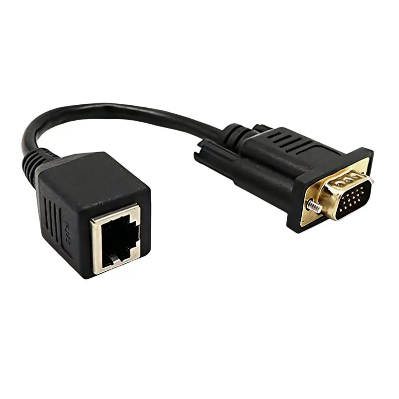 VGA To RJ45 Adapter Network Cable To VGA Network Cable Connector Monitor To Network Cable Connector VGA Extender-A27R - view 6
