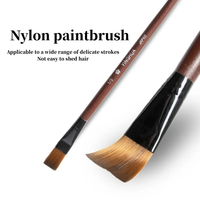 6Pcs/Set Nylon Acrylic Oil Paint Brushes For Art Artist Supplies Watercolor