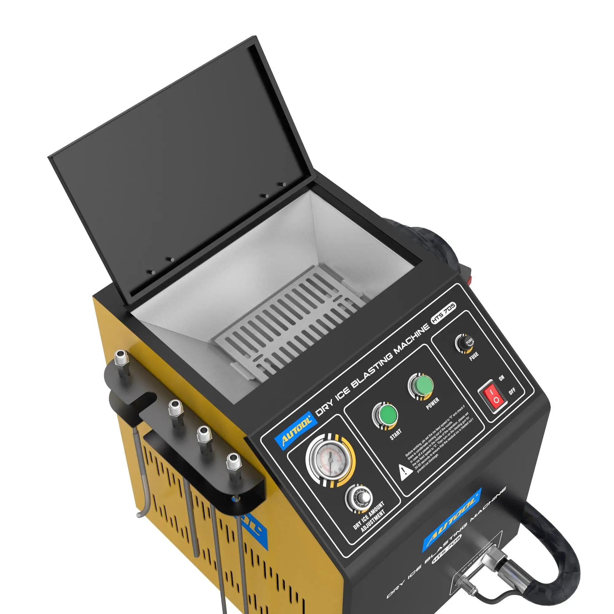 2025 Factory Price AUTOOL HTS705 Professional Auto Care Engine Carbon Cleaner CO2 Dry Ice Blaster Cleaning Machine 110V 220V