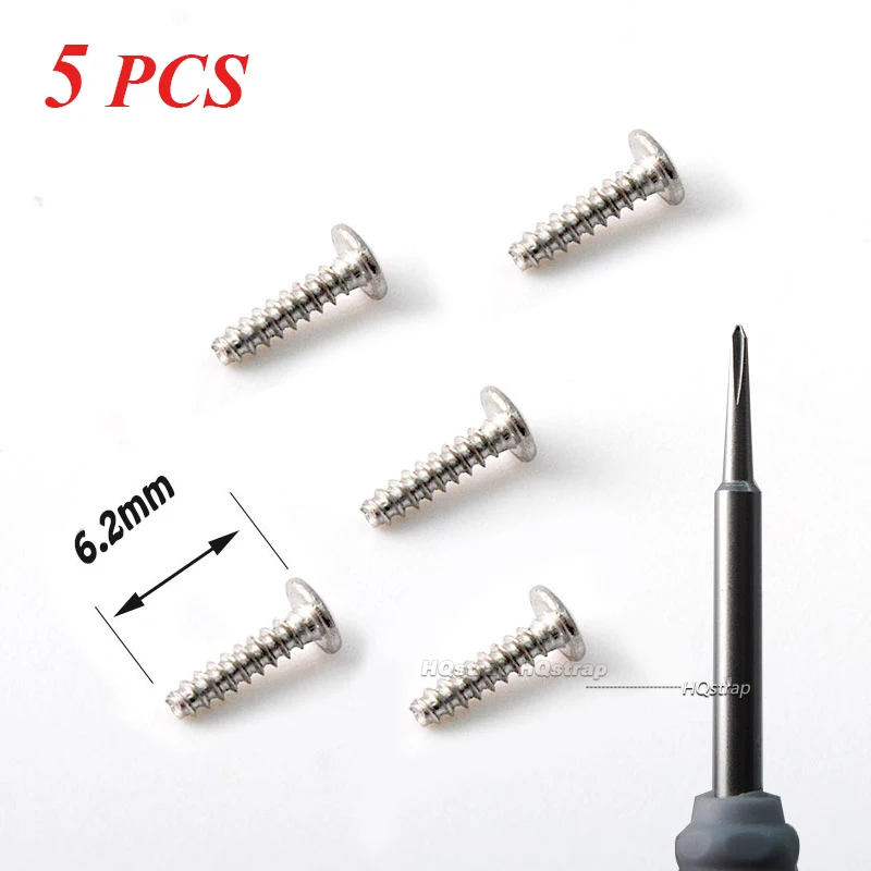 5pcs Watch Case Back Cover Screws for G-SHOCK for Casio GA-110/120/150 DW6900/5600 Stainless Steel Bottom Screw Watch Tools