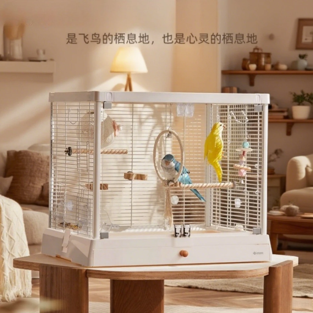 Birdcage B6047SS panoramic glass high transparency birdcage villa home luxury new parrot cage