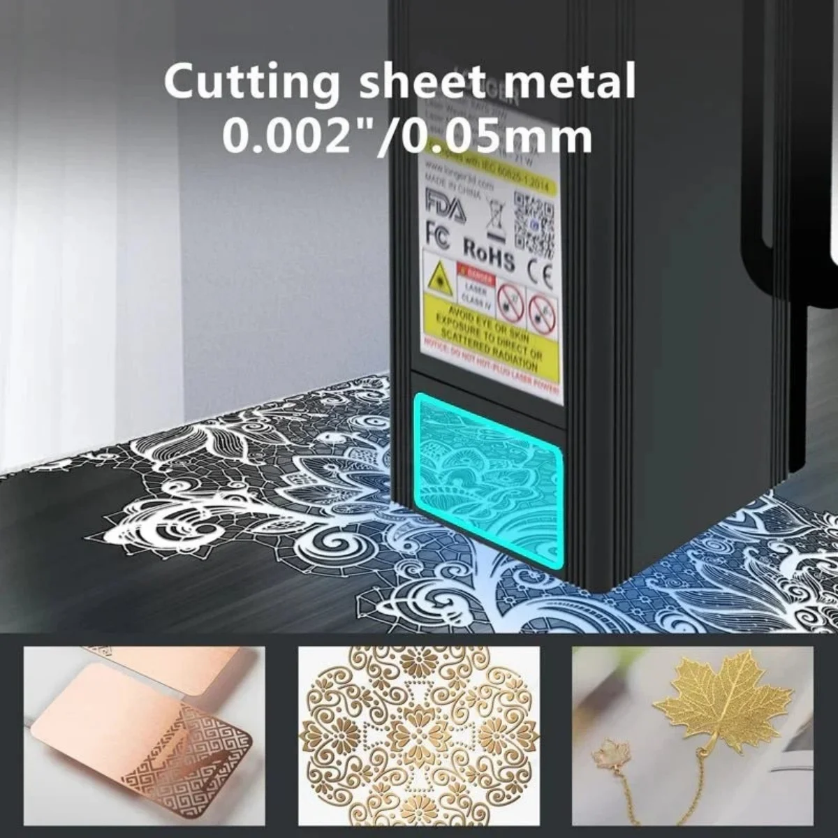 Más largo RAY5 20W máquina cortadora de grabado láser cabezal potente máquina cortadora de grabado CNC 10000 mm/min accesorio láser de diodo de enfoque