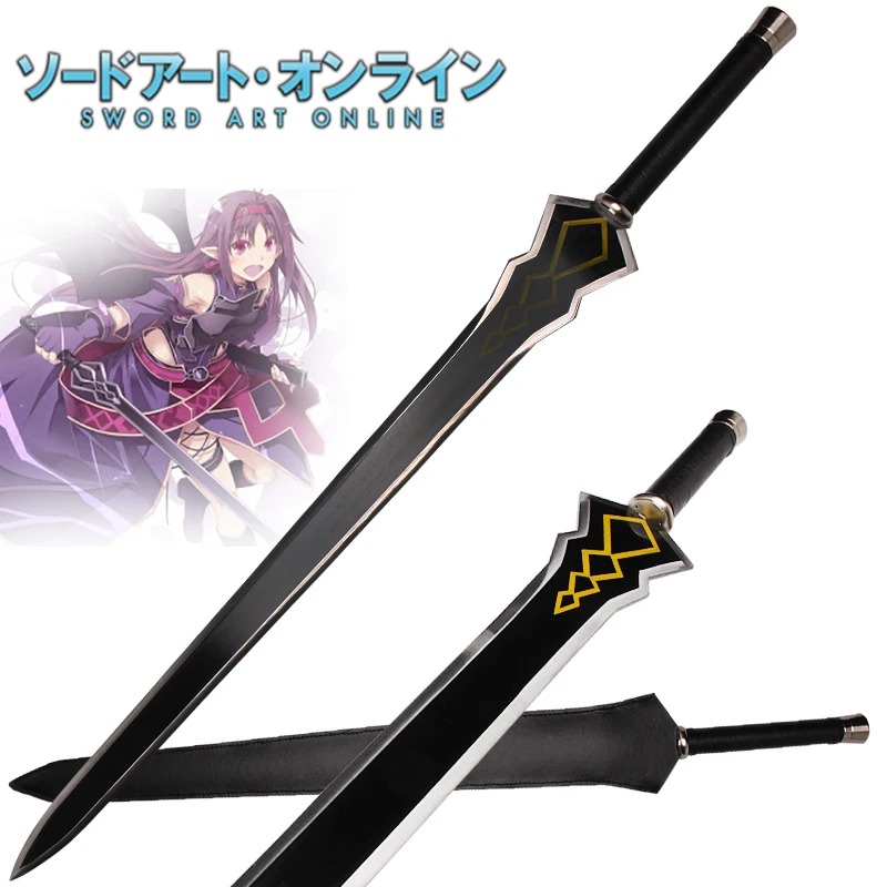 

SAO Yuuki Konno Steel Replica Absolute Sword Art Online Zekken Cosplay Props Metal Craft Decorative No Sharp Swords