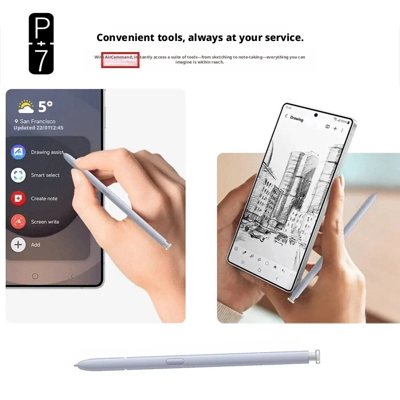 P+7  Without Bluetooth Stylus Pen For Samsung Galaxy S25Ultra Stylus SPen  S25U Pen Touch Screen Pen