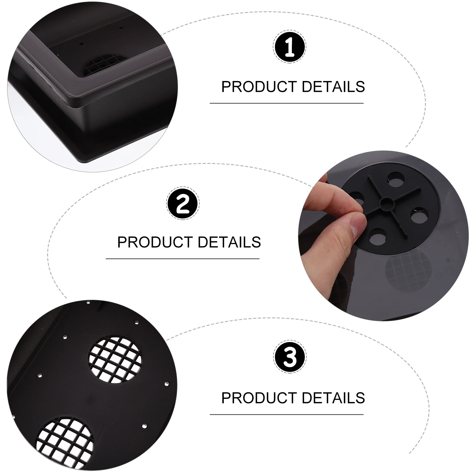 

2 Sets Nursery Pot Plant Growing Tray Garden Plants Artificial Plastic Propagator
