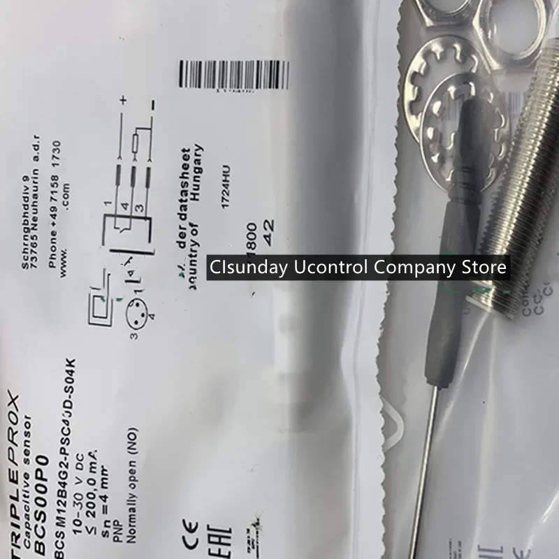 

2pcs New capacitance sensor BCS M12T4D2-PSM40C-S04 BCS M12T4D2-PSM40C-S04G