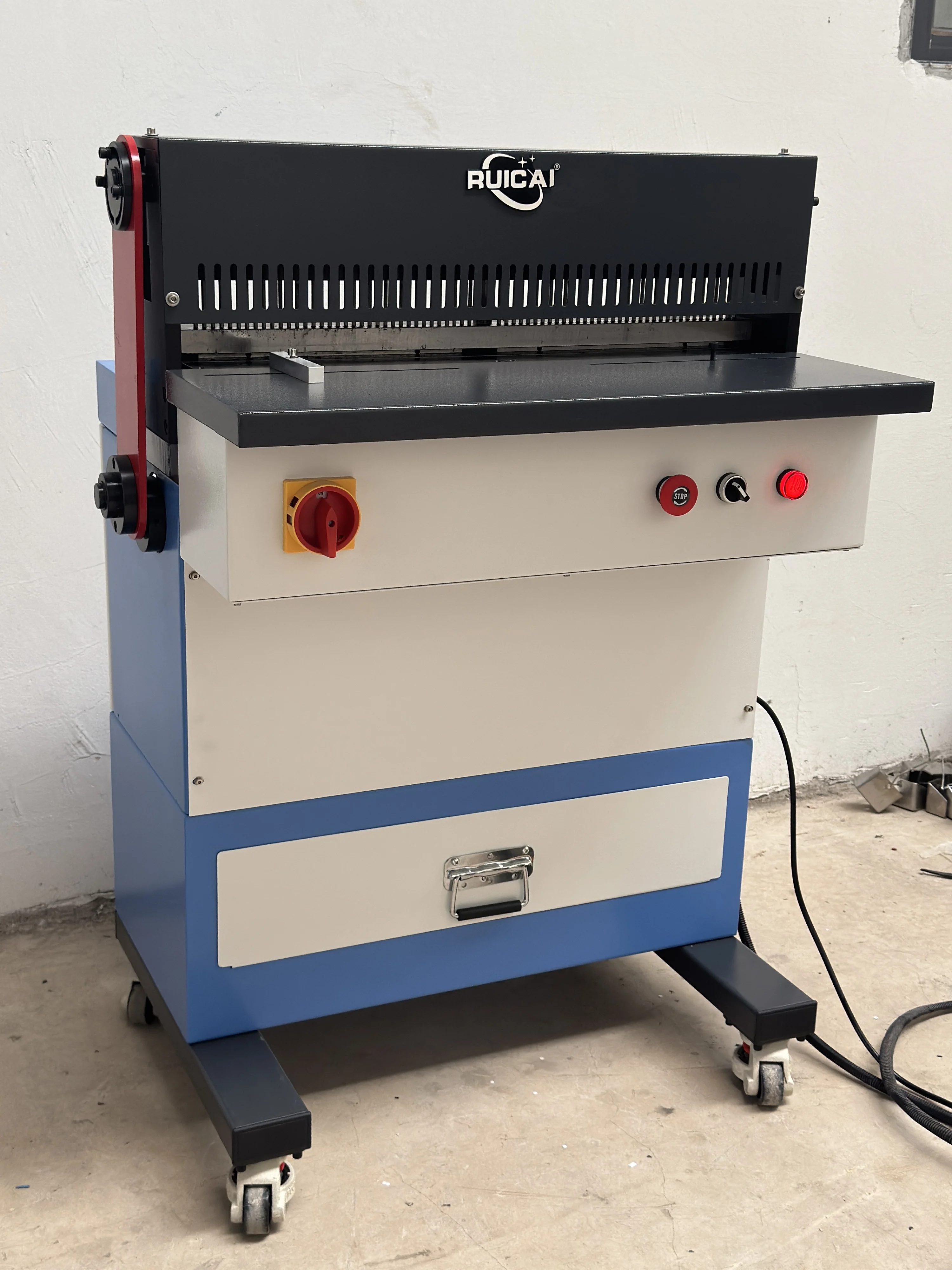 SUPER600 Automatic Notebook Exercise Book Calendar Paper Sheet Hole Punching Drilling Machine