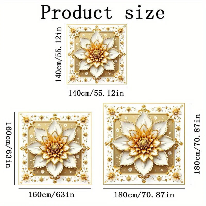 1 piece, a magnificent combination of white and gold, a three-dimensional design flower series yzb