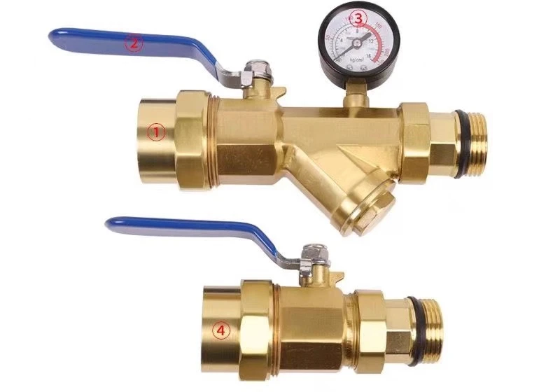 

Building materials floor heating geothermal water collector all copper explosion-proof large flow rate 1 inch main branch