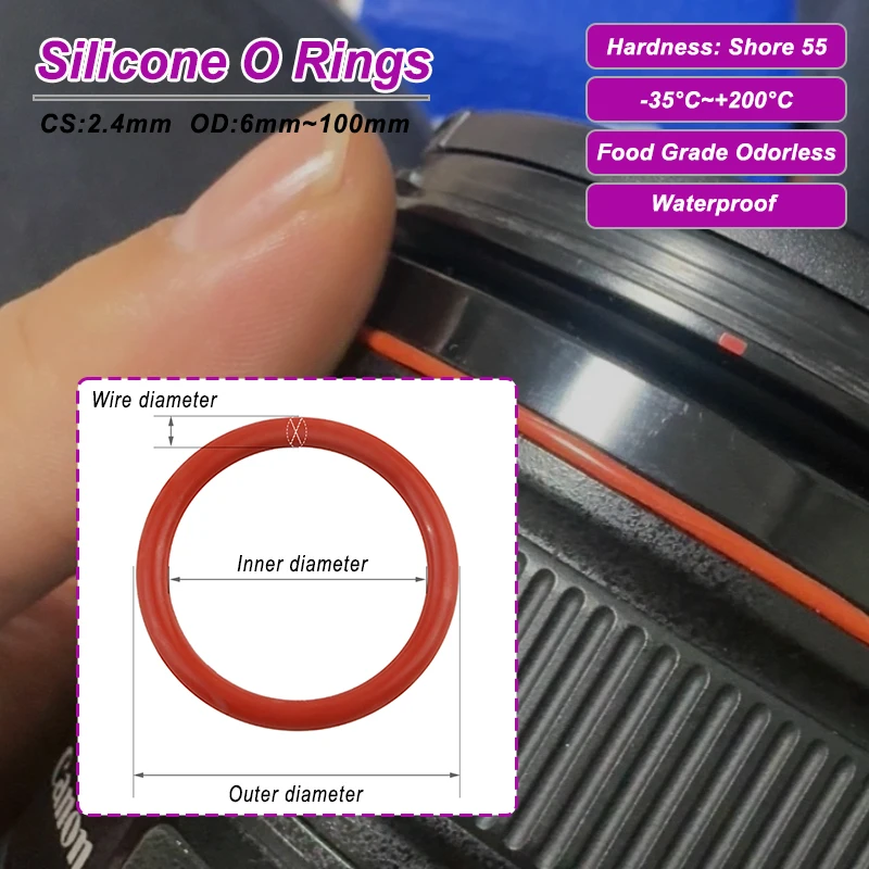 10/50Pcs Red Food G…