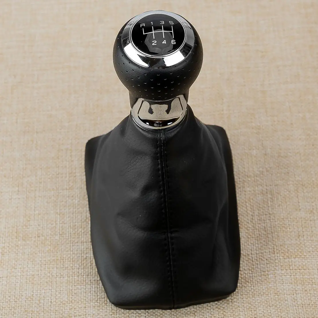 6 Speed Gear Shift Knob Gaiter Boot Cover Fit for Audi A4 S4 B8 8K A5 8T Q5 8R S-Line 2007 2008 2009 2010 2011 2012 2013-2015