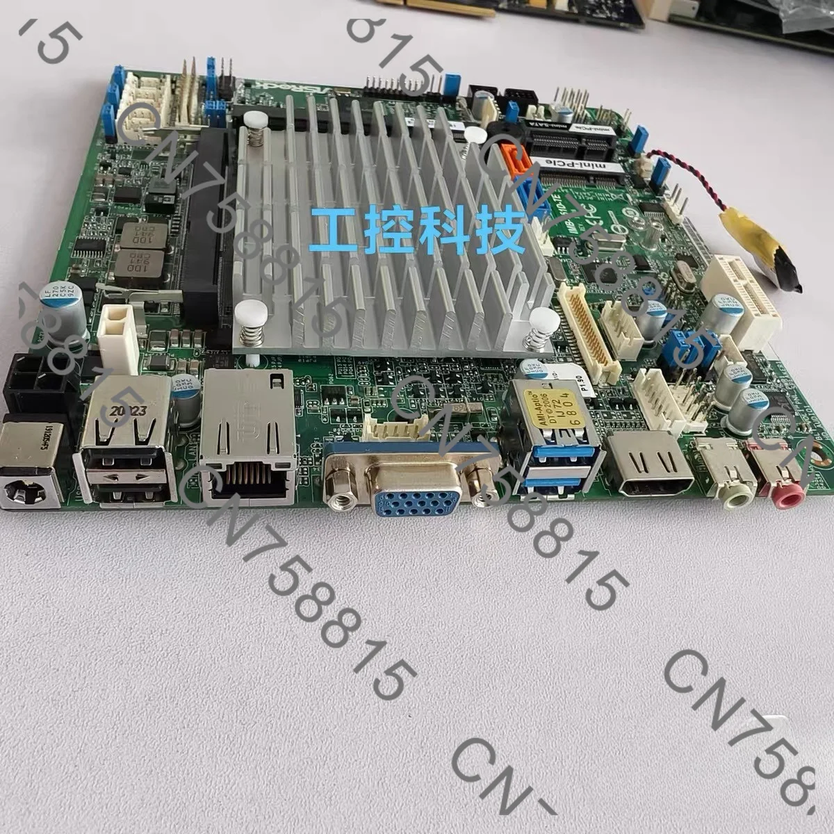 Motherboard onboard J1900 CPU IPC SBC Embedded Ultra-thin Mainboard IMB-151 with 5COM LAN DDR3 6USB LVDS，IMB-151D-TE/D1 Mini-ITX