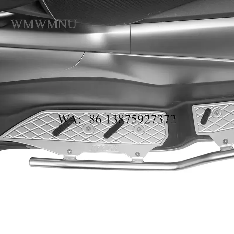 Wmwmnu for UFR150 Black Silver Anti Fall Anodized Aluminum Alloy Stainless Steel Front Rear Motorcycle Footrest Bumpers