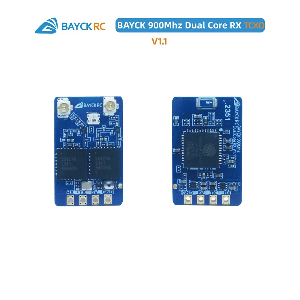 Bayck 915mhz dual core rx elrs 915 receptor de diversidade suporte crsf/sbus antena dupla para fpv drone quadcopter peças rc