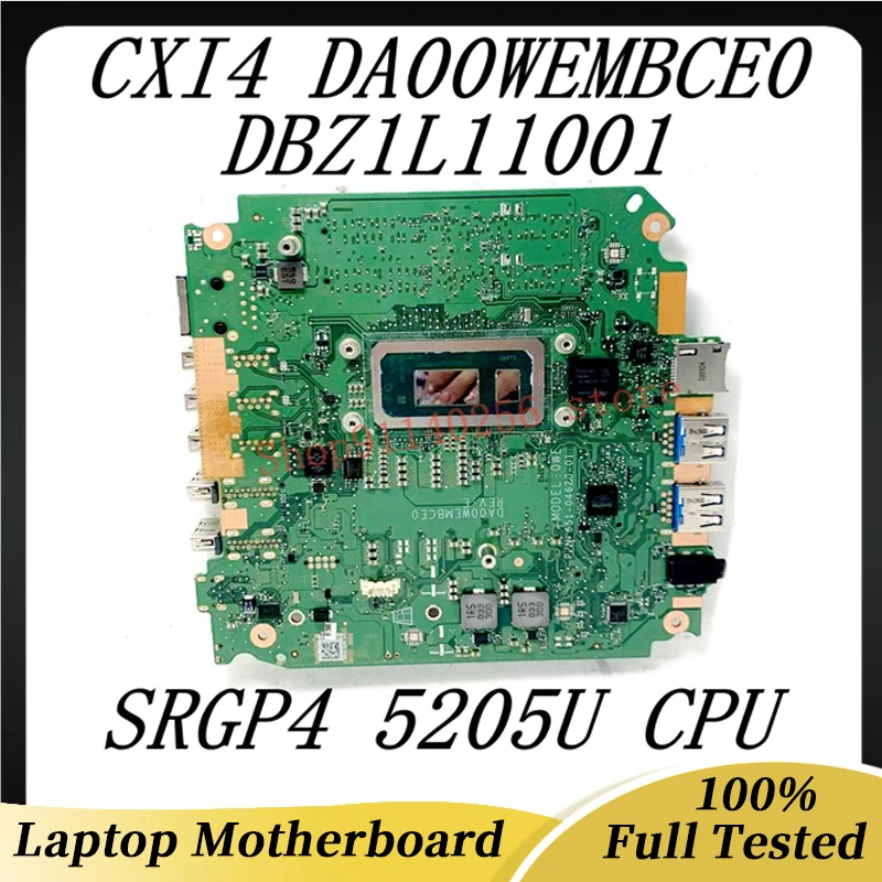 

Mainboard DA00WEMBCE0 High Quality For Acer Chromebox CXI4 Laptop Motherboard DBZ1L11001 With SRGP4 5205U CPU 100%Full Tested OK