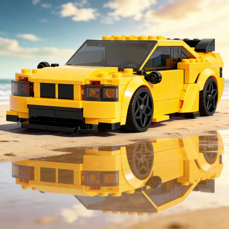 

289 деталей MOC BMW City Champions, конструктор, развивающая игрушка, DIY, креативный подарок на Рождество, строительные блоки