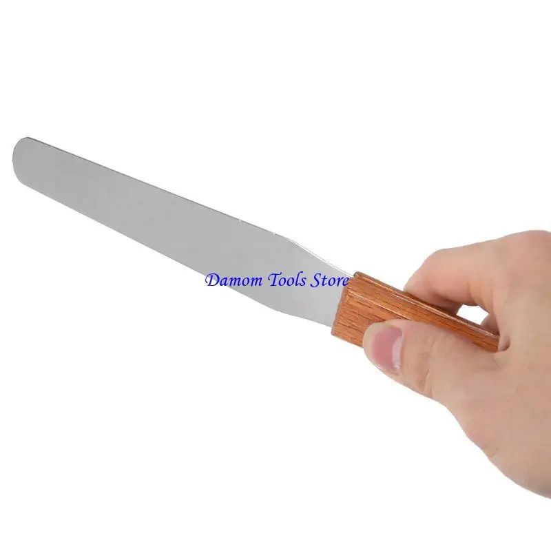 57BE الفولاذ المقاوم للصدأ التحبير الطلاء الغراء خلط سكين رسم ملعقة كشط خردة الملمس