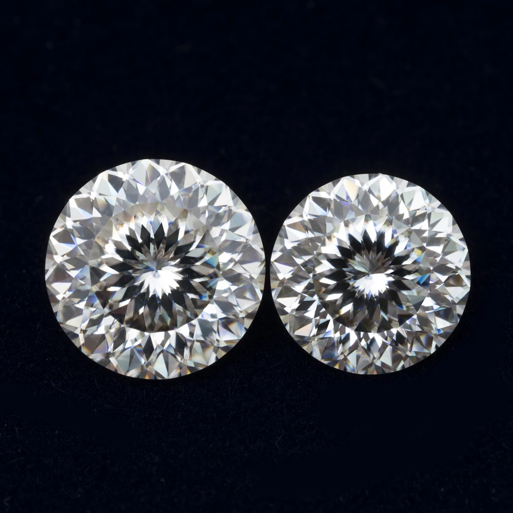 White D Color 100 Faces Cut / Russian Cut / Bird Nest Moissanite Stone with GRA Certificate 0.5-6.0ct Pass Diamond Tester