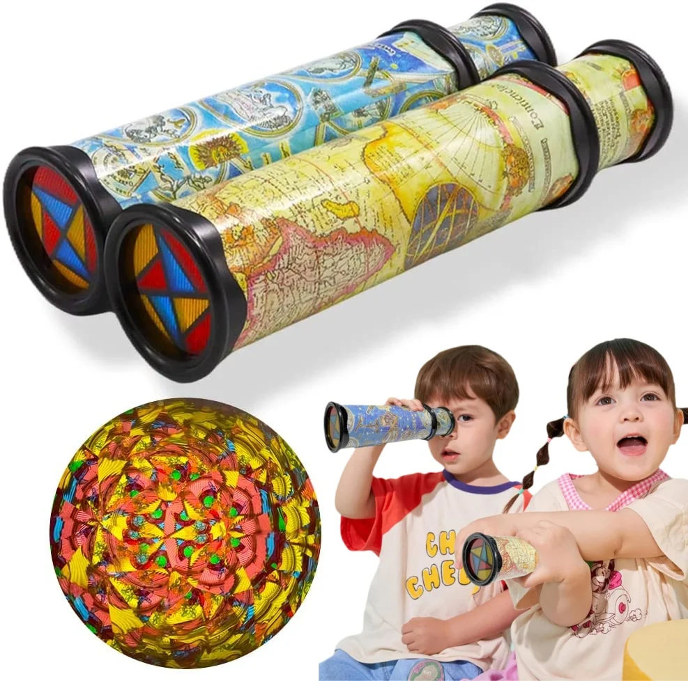 Kaleidoscope Magic Stretchable Rotating Kaleidoscope Glasses Adjustable Fancy World Children's Toys Classic Educational Toys