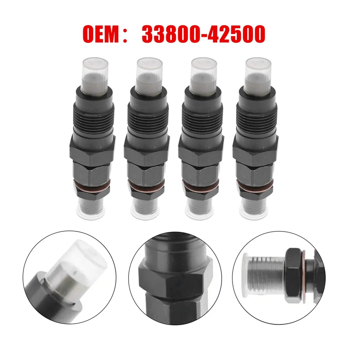 4Pcs 33800-42500 Car Oil Injector Nozzles for HYUNDAI GALLOPER II H-1/STAREX Bus H-1Van H1 H100 PORTER Bus TERRACAN