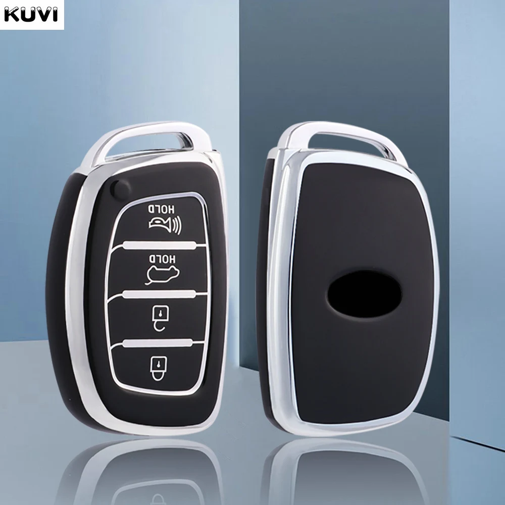 TPU Auto Fernbedienung Schlüssel Fall Abdeckung Shell Anhänger für Hyundai Tucson Santa Fe Sonate Elantra Akzent Creta ix35 ix25 i20 i30 3 4 Tasten