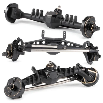 완전한 플라스틱 F9 포털 액슬 및 황동 너클 웨이트 Diff 커버, Axial Capra 1/10 RC LCG 크롤러 섀시 RC 락 트럭용 